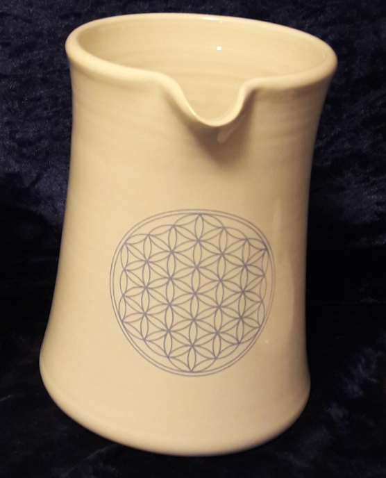 EM Keramik Krug 2,0 Liter Blume des Lebens